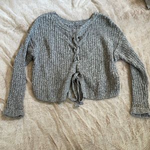 Hollister tieback sweater